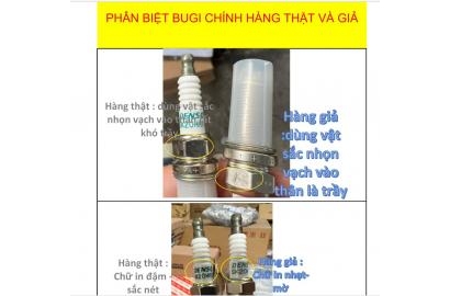 Cách phân biệt Bugi toyota chính hãng hàng thật và hàng giả